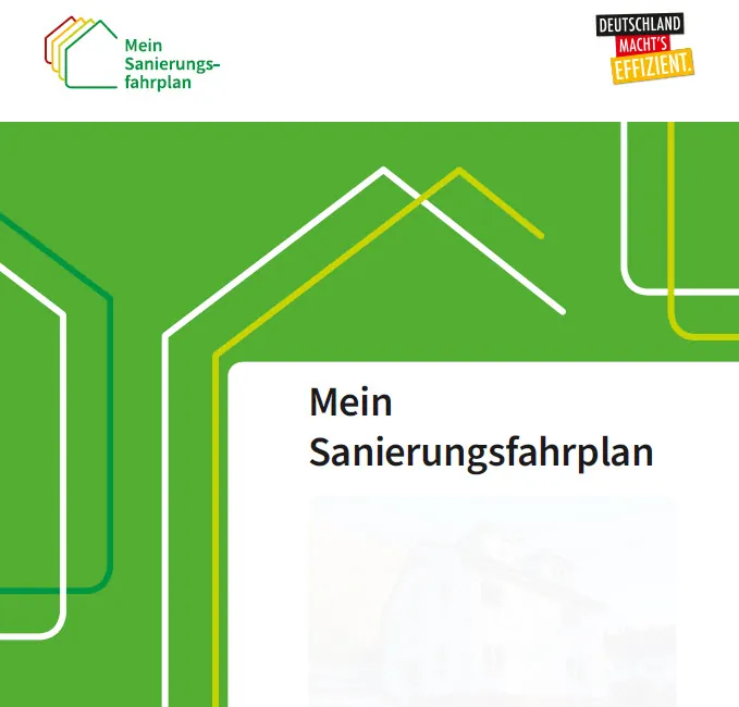 Titelblatt eines individuellen Sanierungsfahrplans