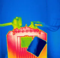 Thermografie: Öltransformator ohne asymmetrische Lasten